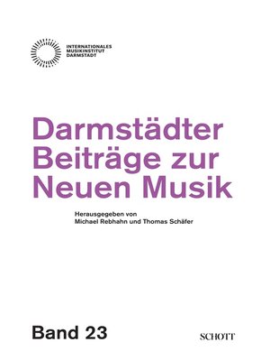 cover image of Darmstädter Beiträge zur neuen Musik